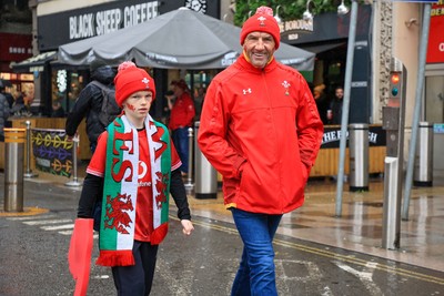 221125 - Wales v New Zealand - Quilter Nations Series - Wales fans before todays game