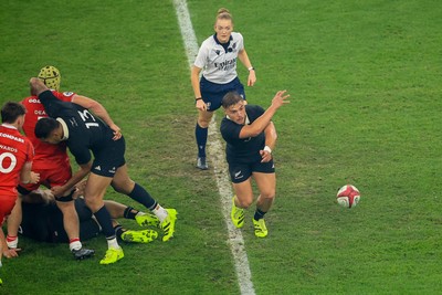 221125 - Wales v New Zealand - Quilter Nations Series - Cortez Ratima of New Zealand   