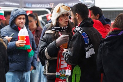 221125 - Wales v New Zealand - Quilter Nations Series - Wales fans in the Fanzone