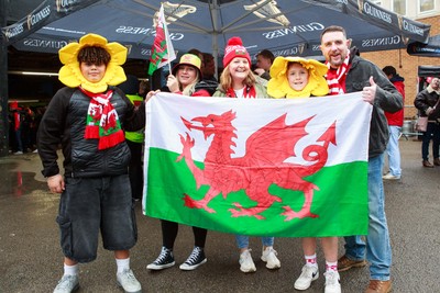 221125 - Wales v New Zealand - Quilter Nations Series - Wales fans in the Fanzone
