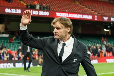 221125 - Wales v New Zealand - Quilter Nations Series - New Zealand head coach Scott Robertson at the end of the match