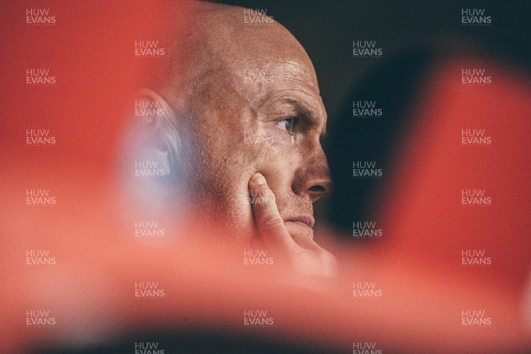 221125 - Wales v New Zealand - Quilter Nations Series - Wales Coach Steve Tandy looks on during the game 