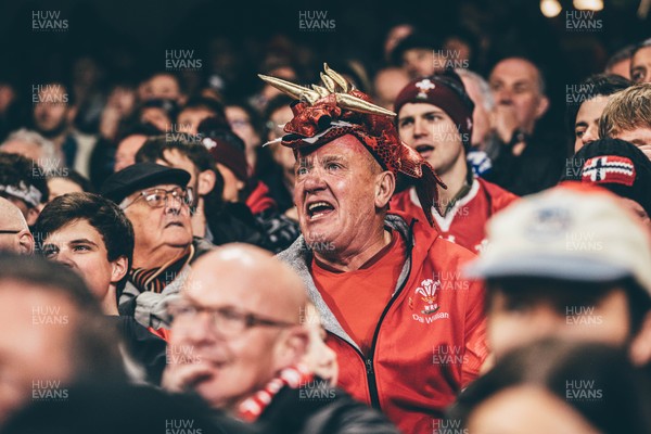 221125 - Wales v New Zealand - Quilter Nations Series - Wales Fans inside the stadium during the game 
