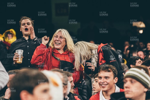 221125 - Wales v New Zealand - Quilter Nations Series - Wales Fans inside the stadium during the game 