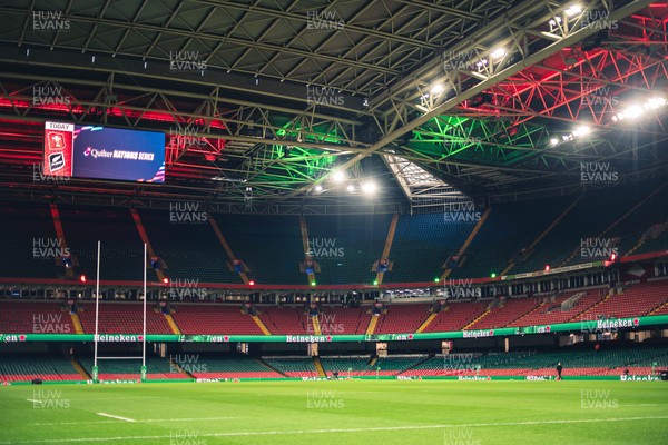 221125 - Wales v New Zealand - Quilter Nations Series - General view of Principality Stadium before the game