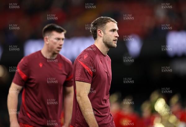 221125 - Wales v New Zealand All Blacks - Quilter Nations Series - Max Llewellyn of Wales during the warm up