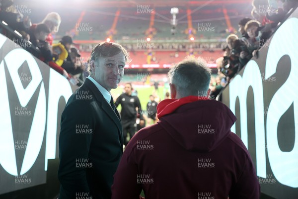 221125 - Wales v New Zealand All Blacks - Quilter Nations Series - New Zealand All Blacks Head Coach Scott Robertson 