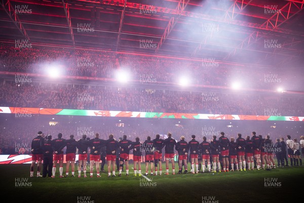 221125 - Wales v New Zealand All Blacks - Quilter Nations Series - Wales anthem