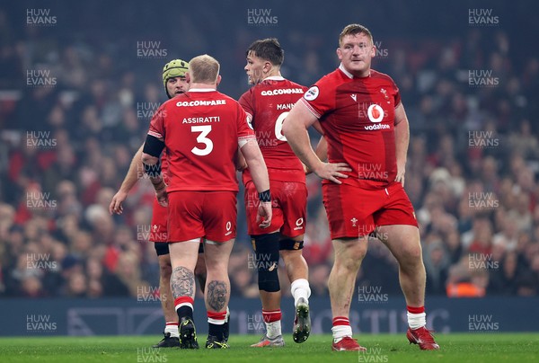 221125 - Wales v New Zealand All Blacks - Quilter Nations Series - Keiron Assiratti of Wales 