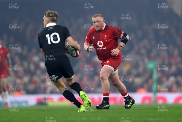 221125 - Wales v New Zealand All Blacks - Quilter Nations Series - Keiron Assiratti of Wales 