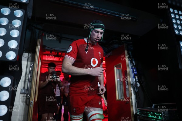 221125 - Wales v New Zealand All Blacks - Quilter Nations Series - Adam Beard of Wales 