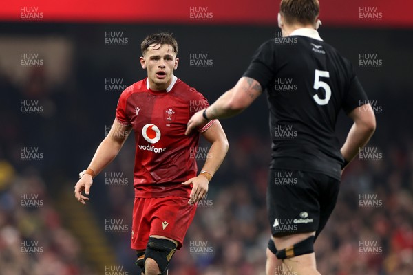 221125 - Wales v New Zealand All Blacks - Quilter Nations Series - Alex Mann of Wales 