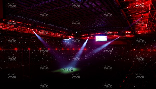 221125 - Wales v New Zealand, Quilter Nations Series - A general view of the Principality Stadium during the New Zealand Haka