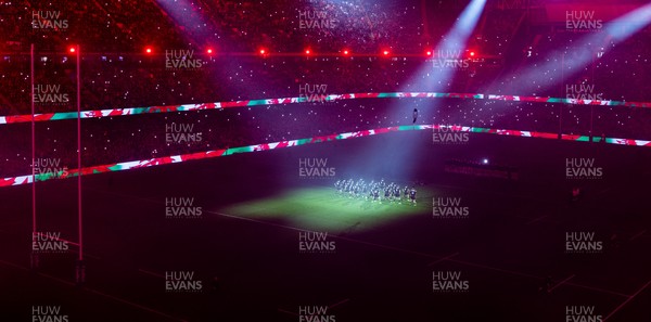 221125 - Wales v New Zealand, Quilter Nations Series - A general view of the Principality Stadium during the New Zealand Haka