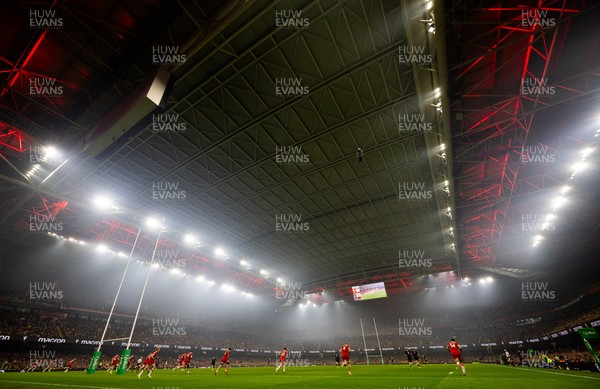 221125 - Wales v New Zealand, Quilter Nations Series - A general view of the Principality Stadium during the match