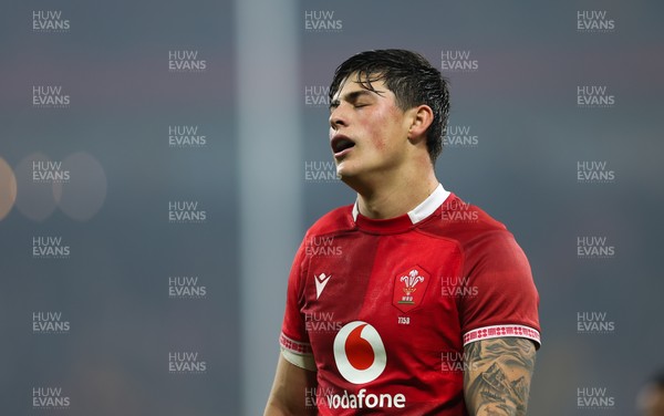 221125 - Wales v New Zealand, Quilter Nations Series - Louis Rees-Zammit of Wales