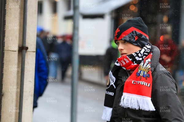 221125 - Wales v New Zealand - Quilter Nations Series - Wales fans before todays game