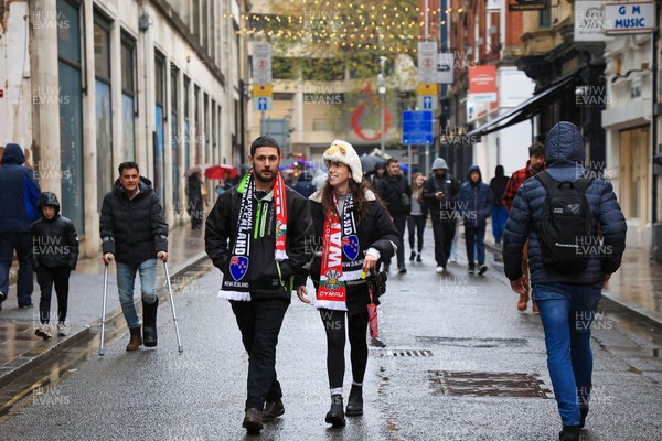 221125 - Wales v New Zealand - Quilter Nations Series - New Zealand fans before todays game 