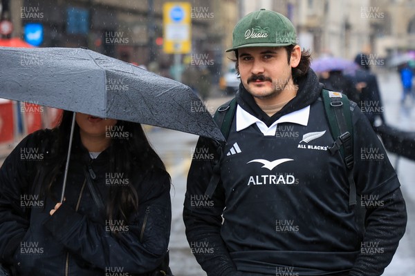 221125 - Wales v New Zealand - Quilter Nations Series - New Zealand fans before todays game 