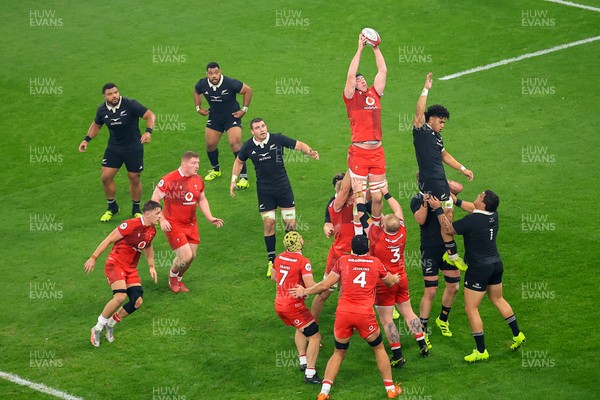 221125 - Wales v New Zealand - Quilter Nations Series - Adam Beard of Wales