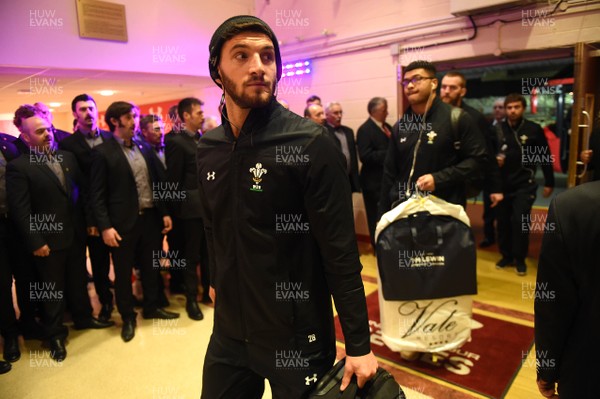 251117 - Wales v New Zealand - Under Armour Series - Owen Williams arrive to a male voice choir