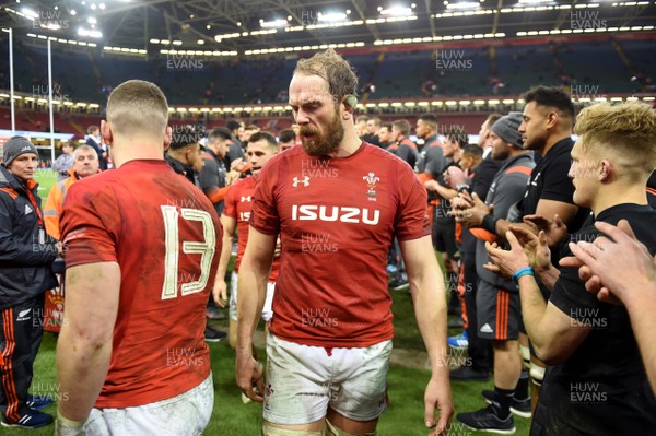 251117 - Wales v New Zealand - Under Armour Series - Alun Wyn Jones of Wales at the end of the game