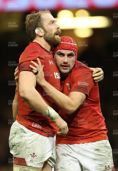 251117 - Wales v New Zealand - Under Armour Series 2017 - Alun Wyn Jones and Cory Hill of Wales