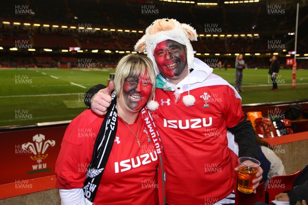 251117 Wales v New Zealand - Under Armour 2017 Series -  Fans of Wales and New Zealand enjoy the atmosphere before the game
