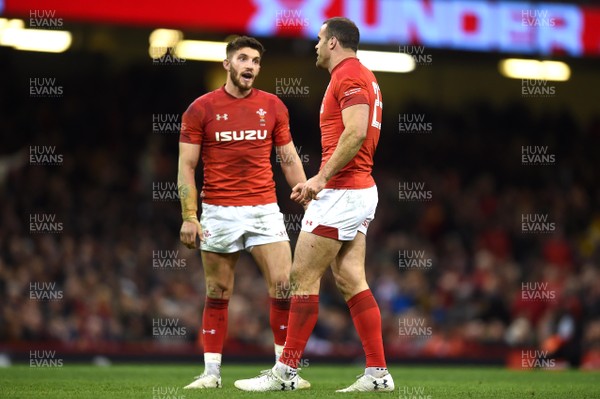 251117 - Wales v New Zealand - Under Armour Series - Owen Williams and Jamie Roberts of Wales