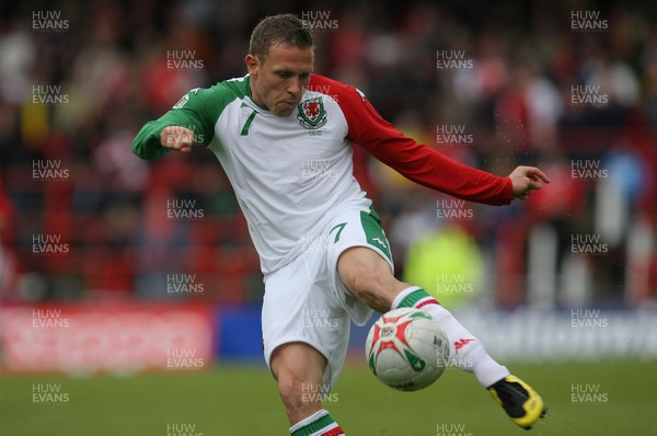 26.05.07 - Wales v New Zealand, Nationwide International Friendly Match, Wrexham Wales' Craig Bellamy fires shot at goal 