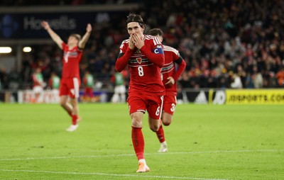 181125 - Wales v North Macedonia, FIFA World Cup European Qualifiers - Harry Wilson of Wales celebrates scoring his sides fifth goal