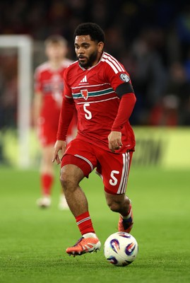 181125 - Wales v North Macedonia, FIFA World Cup European Qualifiers - Jay Dasilva of Wales 