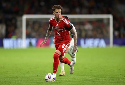181125 - Wales v North Macedonia, FIFA World Cup European Qualifiers - Joe Rodon of Wales 