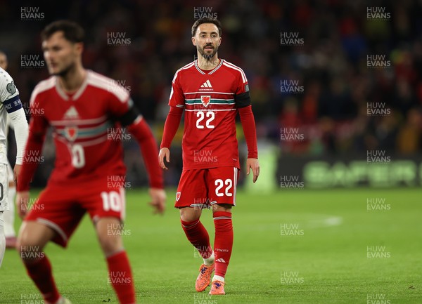 181125 - Wales v North Macedonia, FIFA World Cup European Qualifiers - Joshua Sheehan of Wales 