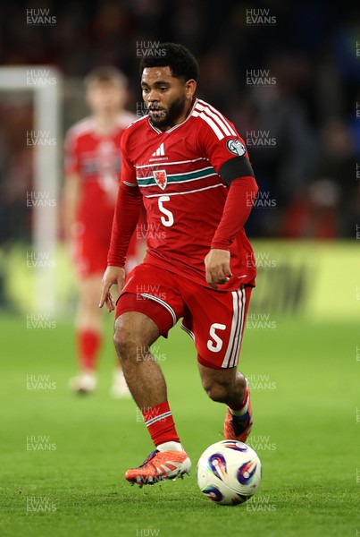 181125 - Wales v North Macedonia, FIFA World Cup European Qualifiers - Jay Dasilva of Wales 
