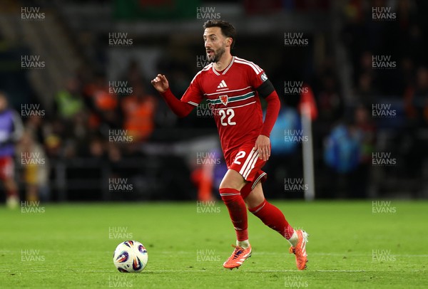 181125 - Wales v North Macedonia, FIFA World Cup European Qualifiers - Joshua Sheehan of Wales 