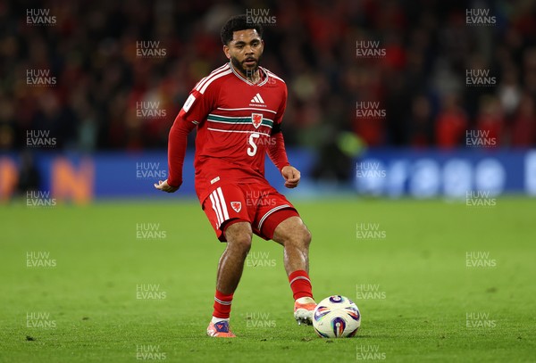 181125 - Wales v North Macedonia, FIFA World Cup European Qualifiers - Jay Dasilva of Wales 