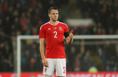 240316 - Vauxhall International Friendly - Wales v Northern Ireland -Chris Gunter of Wales
