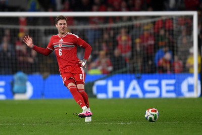 310326 - Wales v Northern Ireland - International Friendly - Joe Rodon of Wales