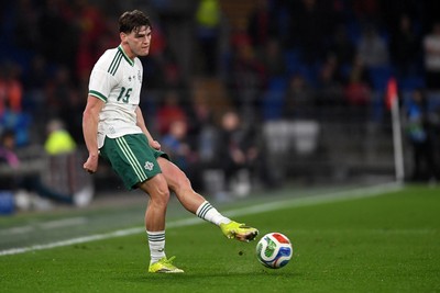 310326 - Wales v Northern Ireland - International Friendly - Justin Devenny of Northern Ireland