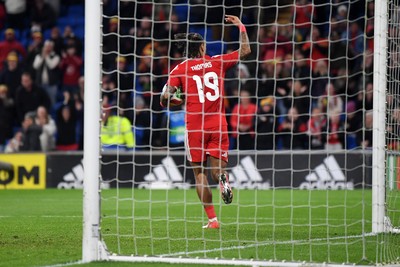 310326 - Wales v Northern Ireland - International Friendly - Sorba Thomas of Wales scores a goal