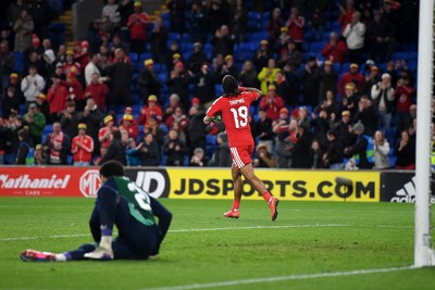 310326 - Wales v Northern Ireland - International Friendly - Sorba Thomas of Wales scores a goal