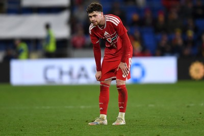 310326 - Wales v Northern Ireland - International Friendly - Dejected Neco Williams of Wales