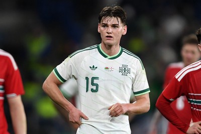 310326 - Wales v Northern Ireland - International Friendly - Justin Devenny of Northern Ireland
