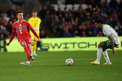 310326 - Wales v Northern Ireland - International Friendly - Ethan Ampadu of Wales
