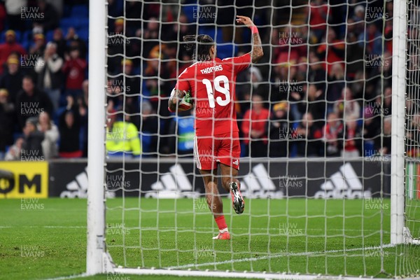 310326 - Wales v Northern Ireland - International Friendly - Sorba Thomas of Wales scores a goal