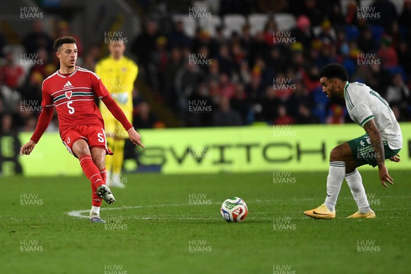 310326 - Wales v Northern Ireland - International Friendly - Ethan Ampadu of Wales