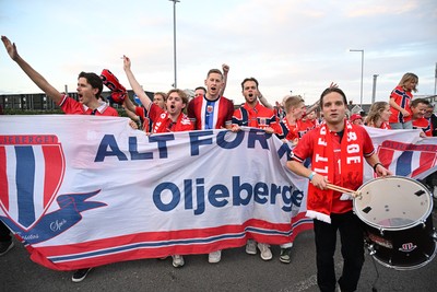 011026 - Wales v Norway - UEFA Nations League - Norway fans march their way into the ground