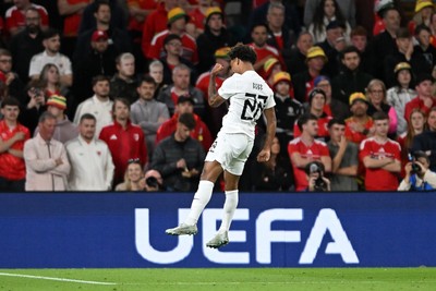 011026 - Wales v Norway - UEFA Nations League - Oscar Bobb of Norway celebrates scoring a goal