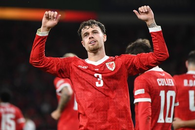 011026 - Wales v Norway - UEFA Nations League - Něco Williams of Wales celebrates scoring a goal